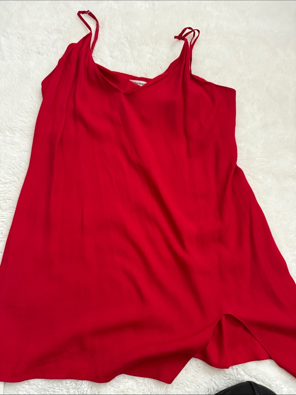 Women's Red Slip Cami dress  - Lightweight Everyday Layer